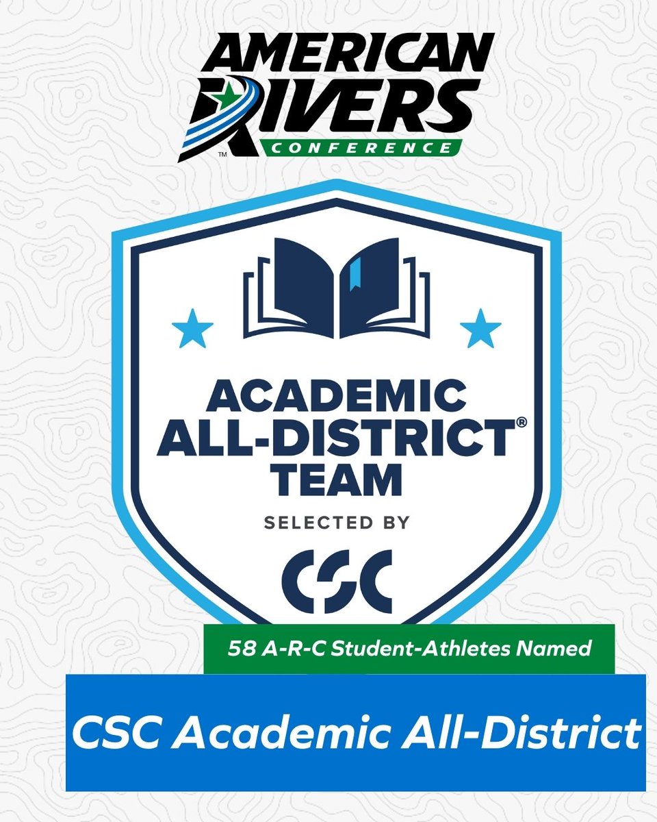 🏈: 𝐂𝐨𝐥𝐥𝐞𝐠𝐞 𝐒𝐩𝐨𝐫𝐭𝐬 𝐂𝐨𝐦𝐦𝐮𝐧𝐢𝐜𝐚𝐭𝐨𝐫𝐬 𝐀𝐜𝐚𝐝𝐞𝐦𝐢𝐜 𝐀𝐥𝐥-𝐃𝐢𝐬𝐭𝐫𝐢𝐜𝐭 𝐅𝐨𝐨𝐭𝐛𝐚𝐥𝐥 𝐇𝐨𝐧𝐨𝐫𝐞𝐞𝐬.

58 <a href="/AmerRiversConf/">American Rivers Conference (A-R-C)</a> football student-athletes earned <a href="/CollSportsComm/">College Sports Communicators</a> Academic All-District 🧠

#rollriversFB