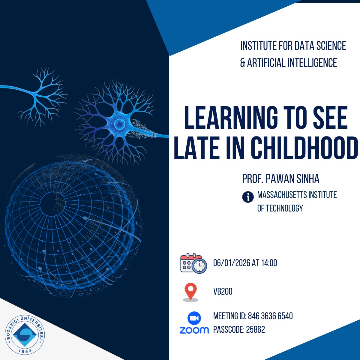 Excited to host a truly distinguished professor whose work through Project Prakash powerfully bridges scientific excellence with deep humanitarian impact. #projectprakash #neuroscience #ai #blindness #machine #intelligence #children