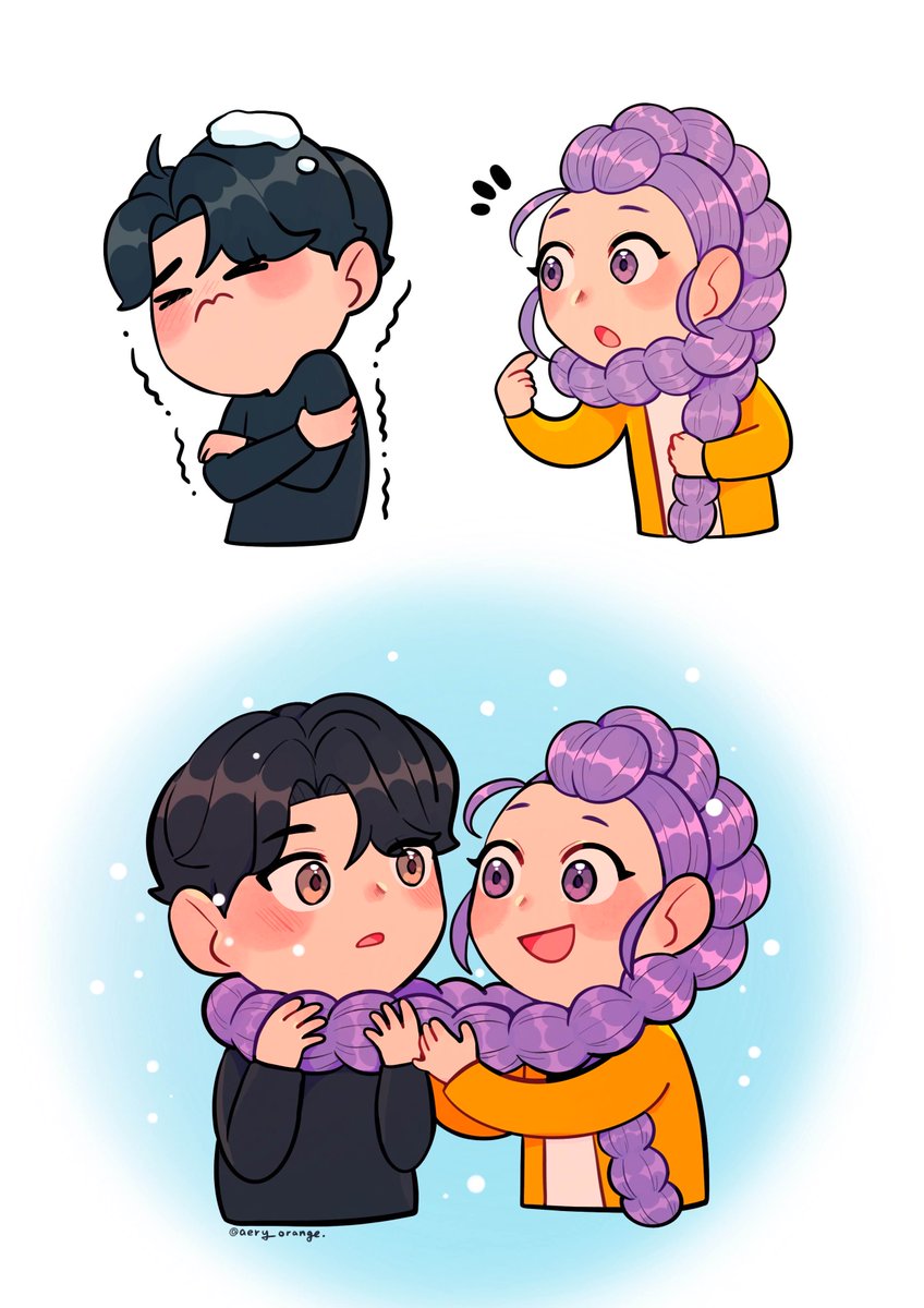 Sharing warmth
#kpopdemonhunters #rujinu