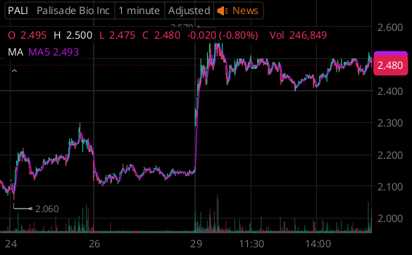 $PALI pushing for $2.75!
Momentum is building — watching for a clean break and hold above $2.75 with volume confirmation
If it holds, next leg could follow. Manage risk tight

$PALI $SPY #Breakout #DayTrading