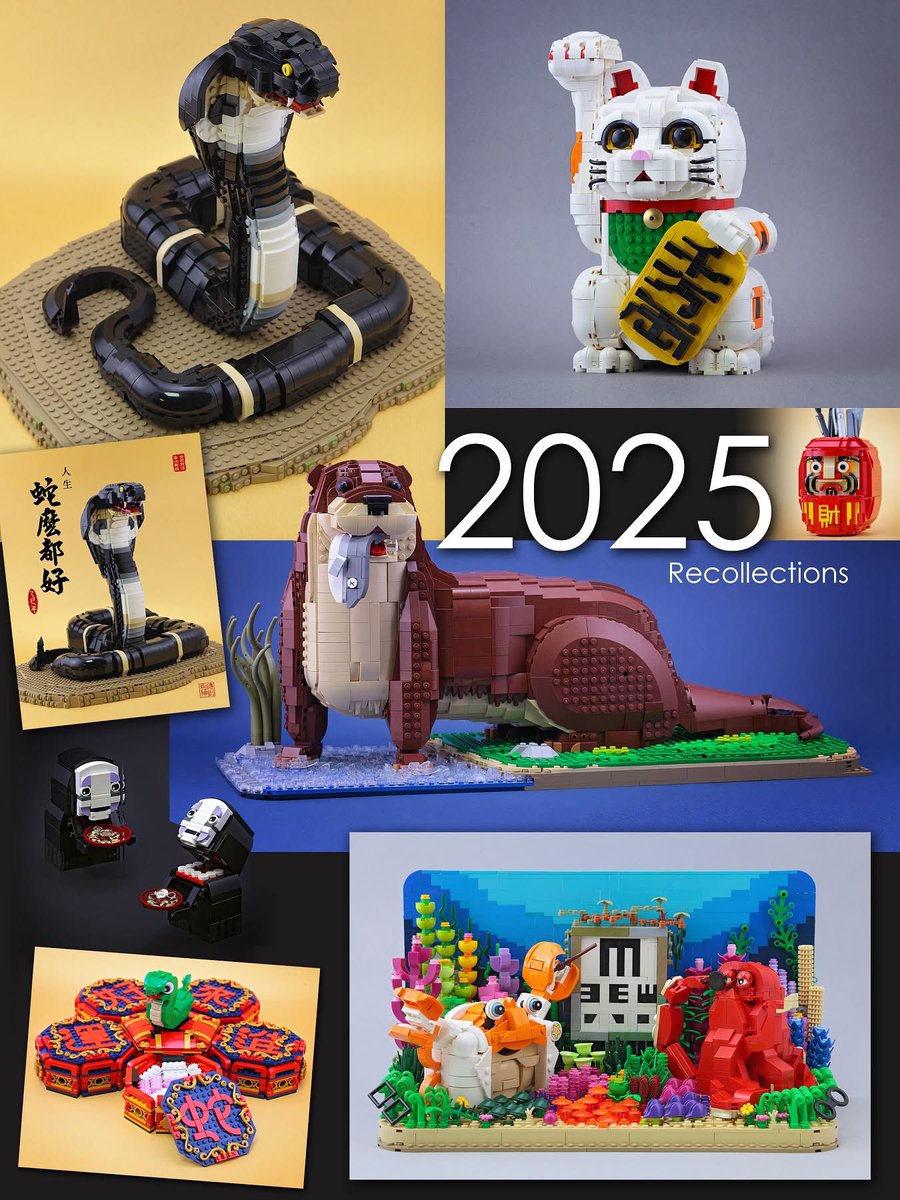 IanHou2's tweet photo. 2025 Recollections
這一年,照著自己的節奏,
把心裡惦記的作品一件件完成,感到踏實又滿足。
也很珍惜在聚會中,遇見新朋友,以及一直陪伴的老朋友們。
謝謝這一年的累積與相遇。
明年,大家一起
開心玩樂高,玩樂高開心。
#lego #legomoc #legocreator #2025Recollections #dogod https://t.co/QANdKvtnsz