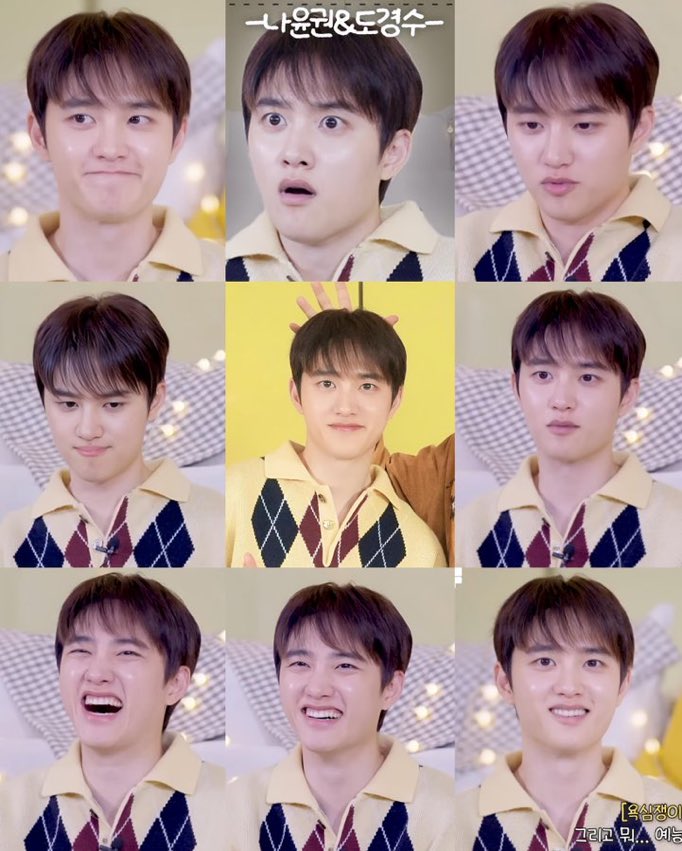 u_han94's tweet photo. Kyungsoo always be like “ don’t call me cute, I’m not cute!”

While this is him : https://t.co/J1FTvzv9RT