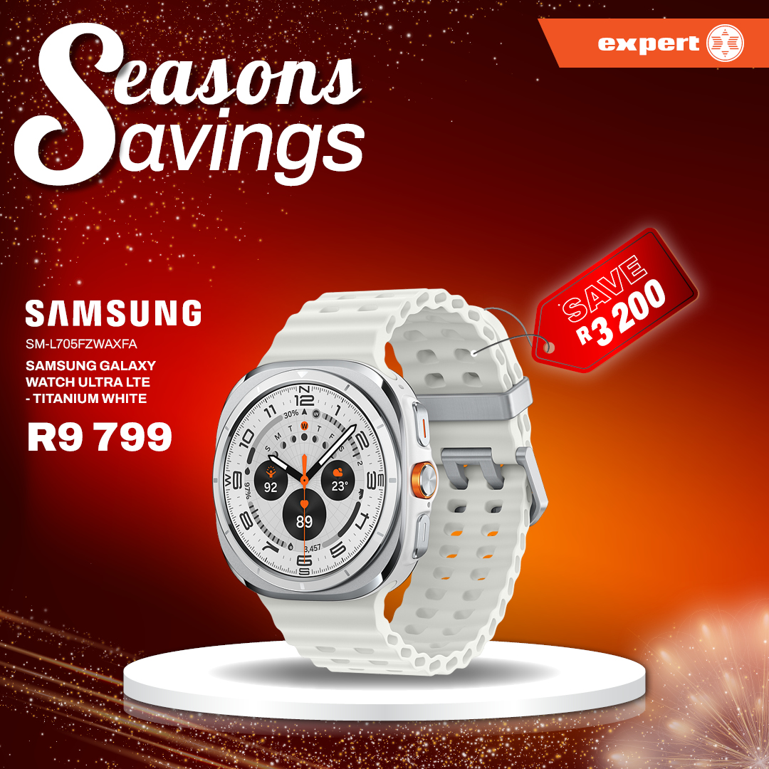 expertstores_sa's tweet photo. From everyday movement to next-level training 🏃♂️
Start the new year strong with Samsung Galaxy Watches — designed to track your goals and keep you moving in 2026!
Last Chance to Save in Season’s Savings.
Shop Now: https://t.co/K4t2lZdUyF
#ExpertSA #NewYearFitness #Samsung https://t.co/5kG8w9NAic