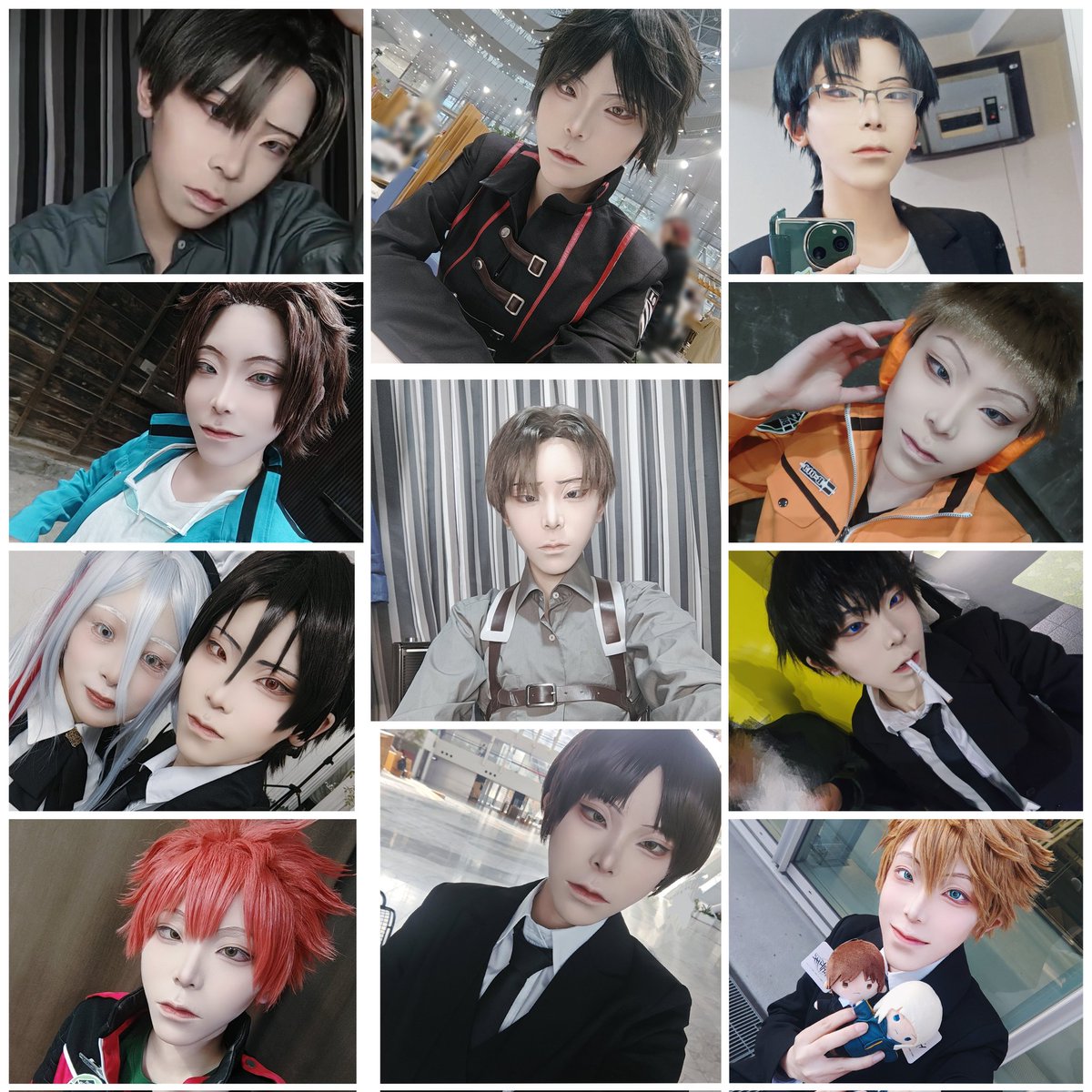 本日でコス納！
宅コスなど覚えてる限りで総勢47回。
同じキャラが多かったけどとても楽しかった〜。
来年は、犬飼澄晴からスタート。
皆様もぜひ遊んでね