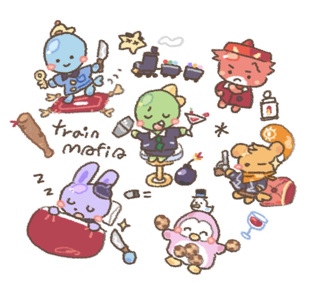 #스포주의
오뜰영 
🚂 수상한 기차에서 생긴 일