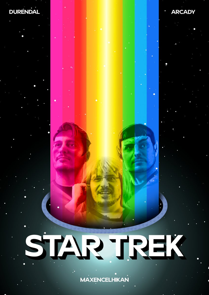 MaxenceLhikan's tweet photo. Plus je regarde les vidéos de @CinemaDurendal sur Star Trek, plus j'ai envie de me lancer dans cet univers ! Crédit @ArcadyPicardi pour les visages de Kirk et Spock. 

PS : Garanti sans I.A https://t.co/fviaiNBziM