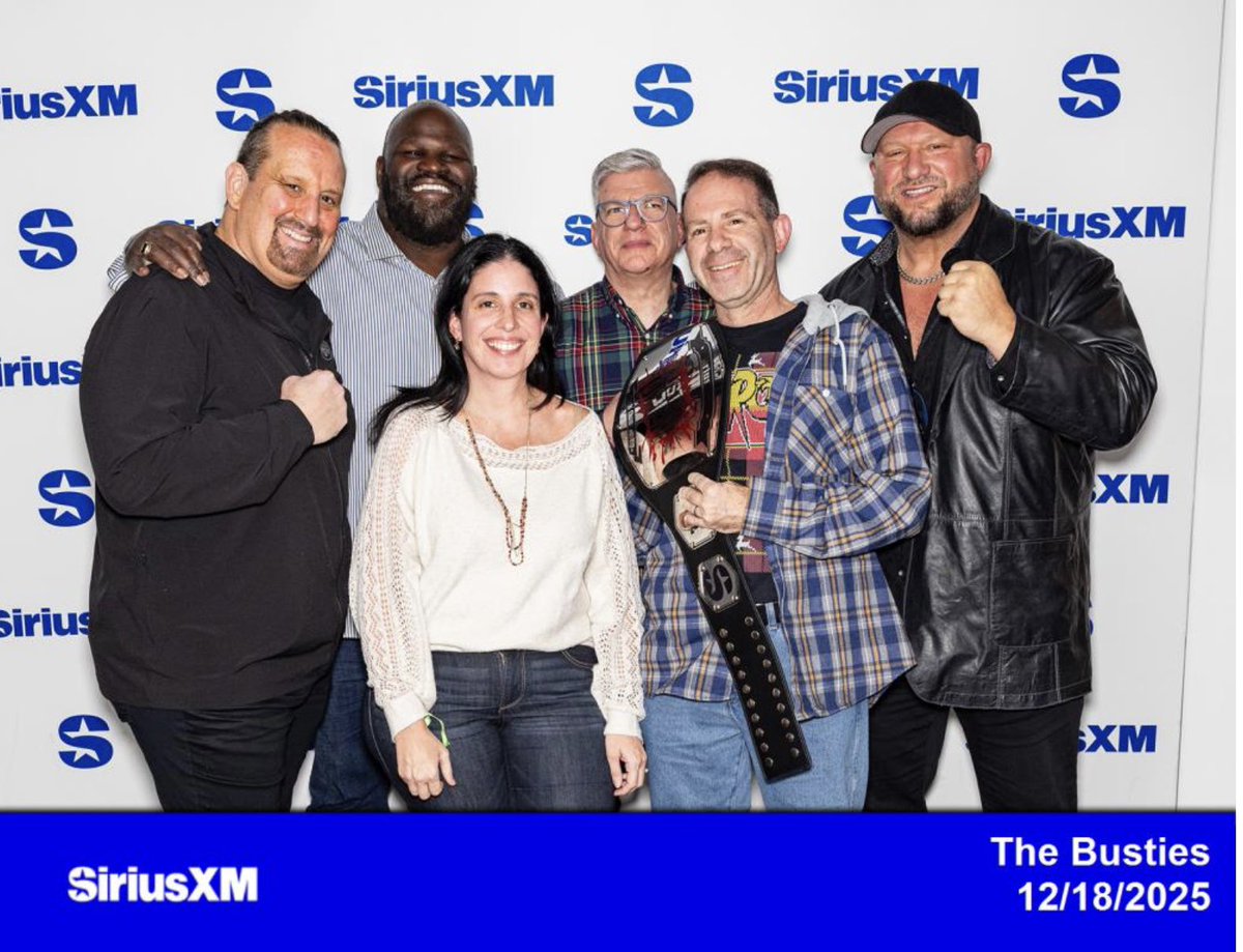 mts1272's tweet photo. Thank you for a great 2025. Been listening to the show from the very beginning   It was a great way to spend my birthday by going to the Busties and meeting you guys!! Here’s to an awesome 2026 for @BustedOpenRadio @bullyray5150 @davidlagreca1 https://t.co/6yvvJYUpQZ