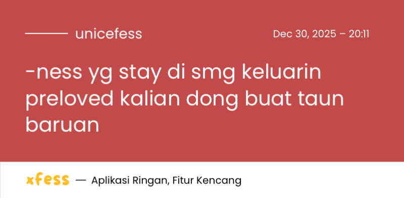 UNNES MENFESS🍌 tweet media