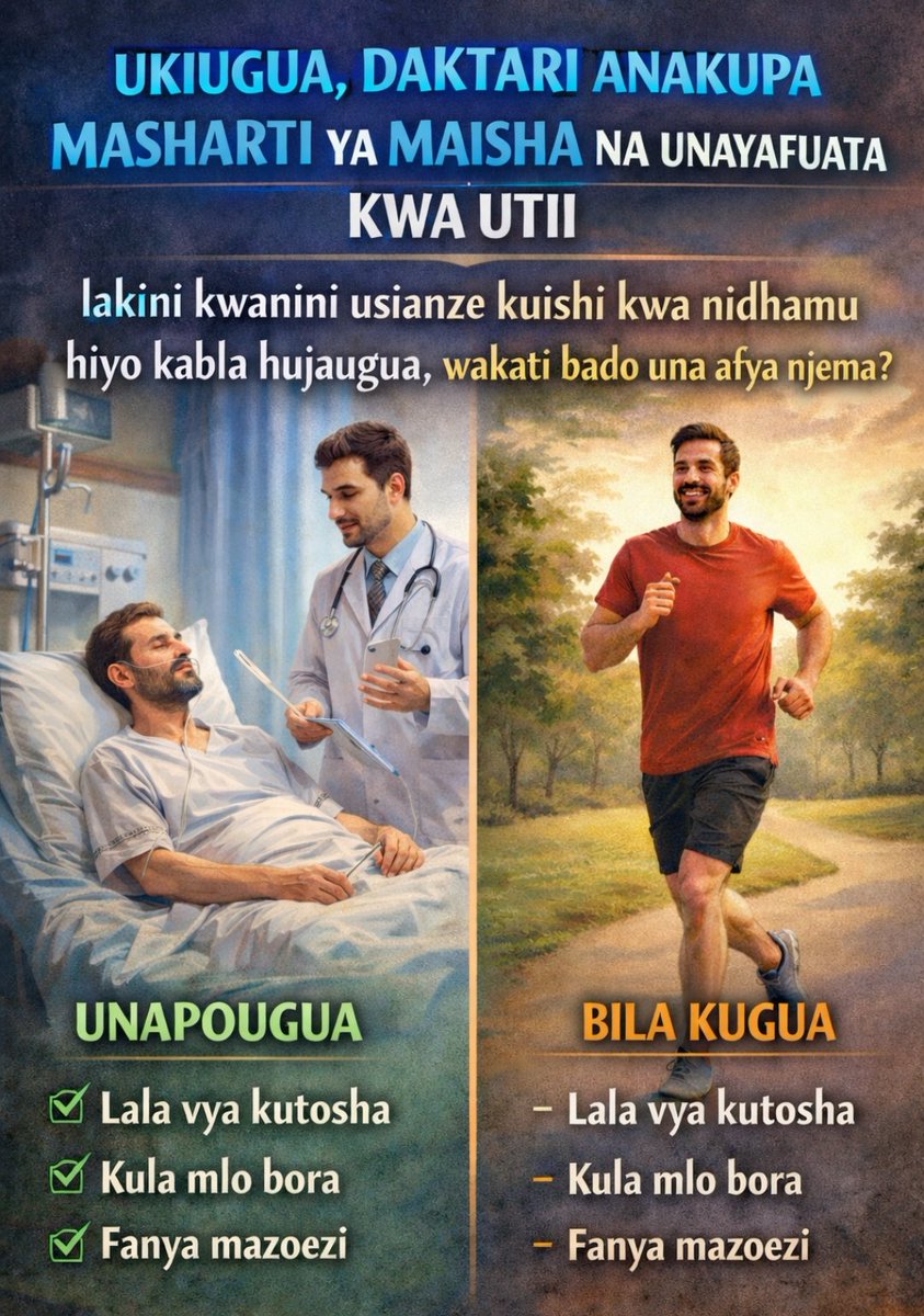 UKIONA HII INAKUSHINDA, TAMBUA KUWA HAUNA NIDHAMU, period!
anza kujijengea nidhamu wa AFYA yako
USILE mpaka ushibe unless kama ni matunda sawa
Punguza au acha 
SUKARI, CHIPS, MAANDAZI, VITUMBUA, WALI, VIPOLO, UGALI, MIKATE, CHAPATI, CHUMVI, SODA, CAKE n. k
UAMUZI NI WAKO...