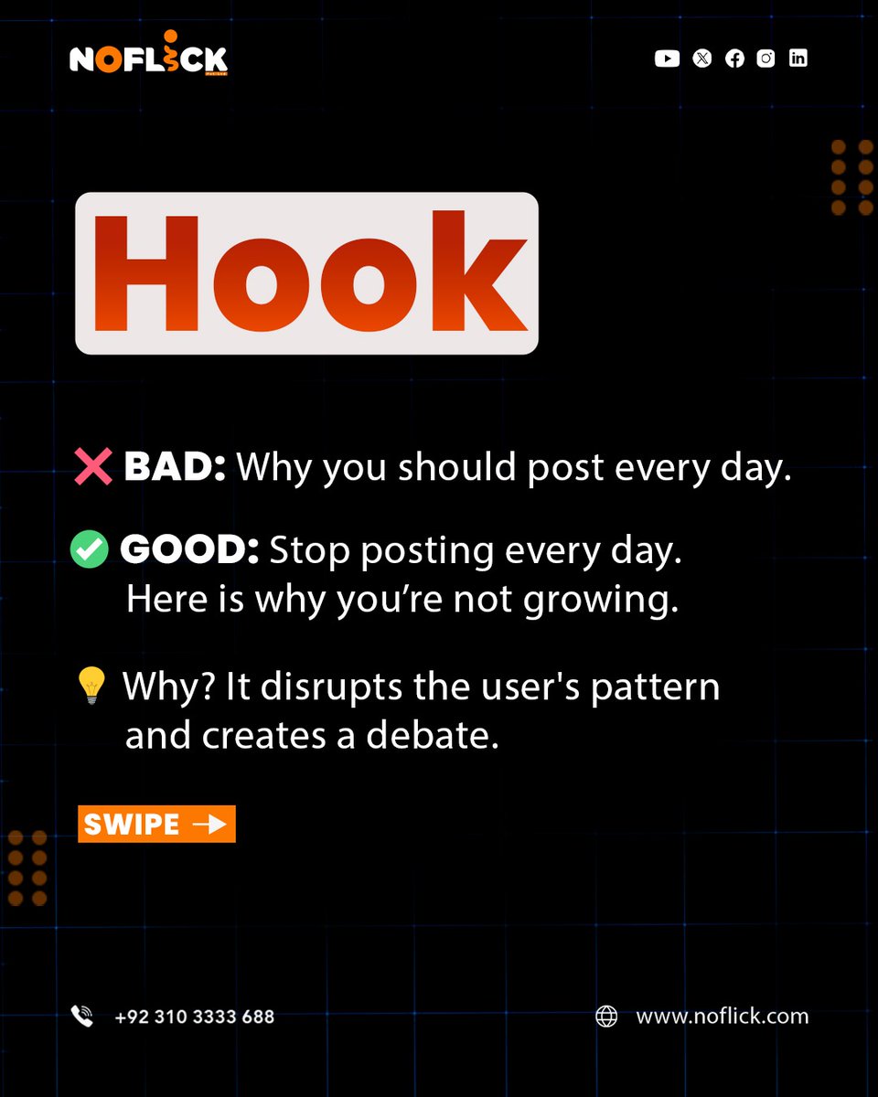 noflick_pvt_ltd's tweet photo. Boost your business with smart digital marketing in Lahore! Get proven strategies, viral content, and real growth results tailored for your brand.
#NOFLICK #SocialMediaMarketing #BusinessGrowthLahore #MarketingAgencyLahore #ViralContent #OnlineMarketingPakistan https://t.co/yiUD7ALiVn