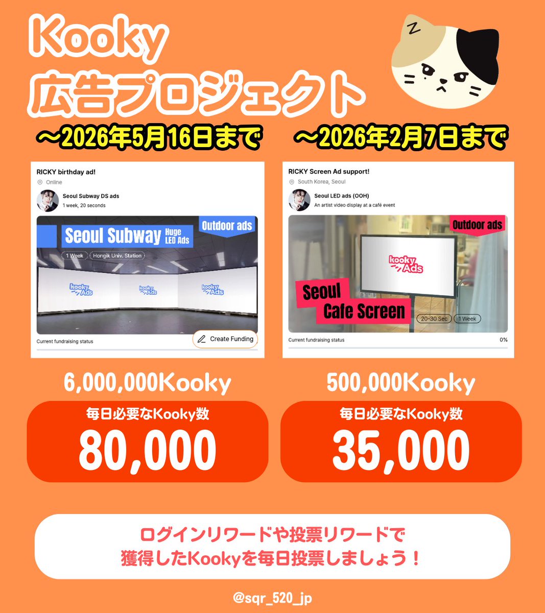 🐈🍓🗳｜kooky集票方法 本日時点でのkookyの集票方法をまとめました