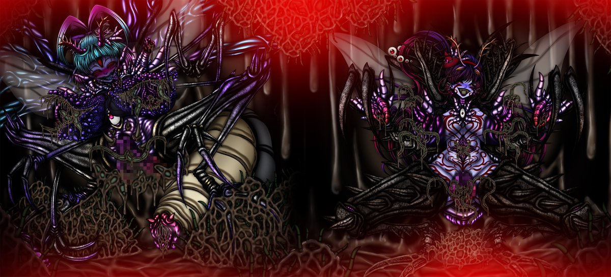 #2025年自分が選ぶ今年の4枚
今年も異形悪堕ちビフォーアフター♪
来年も異形悪堕ちビフォーアフター♪
女の子は邪悪に悍ましく美しい化け物に～♪ 