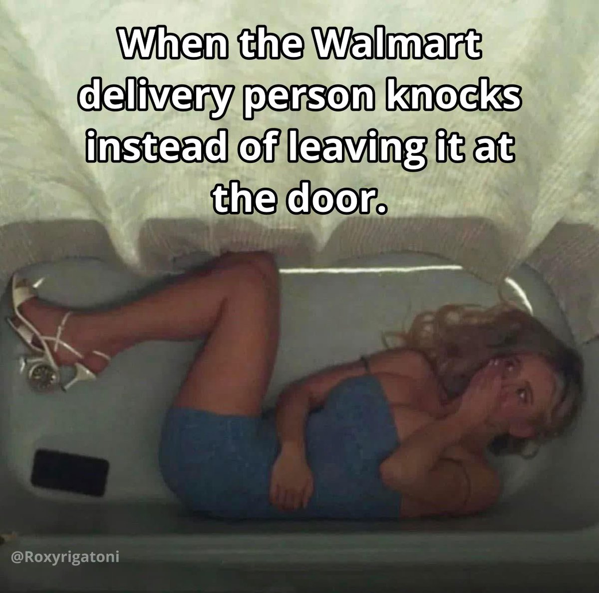 Not even gonna lie. I hide when people come to the door🤣