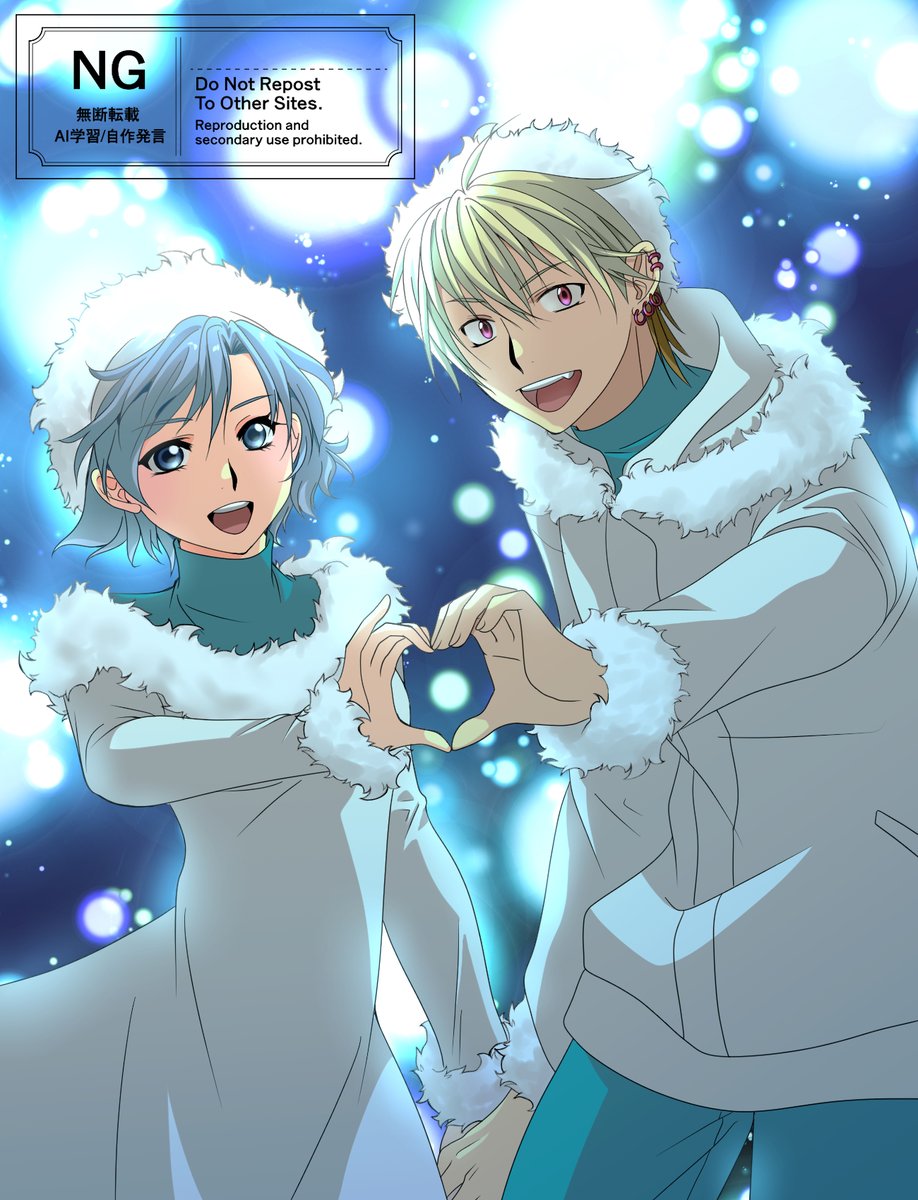 クリスマス絵が間に合わなかったけど、諦めないで冬イラストとして仕上げたよ！えらい！
これで2025年度描き納めじゃ！