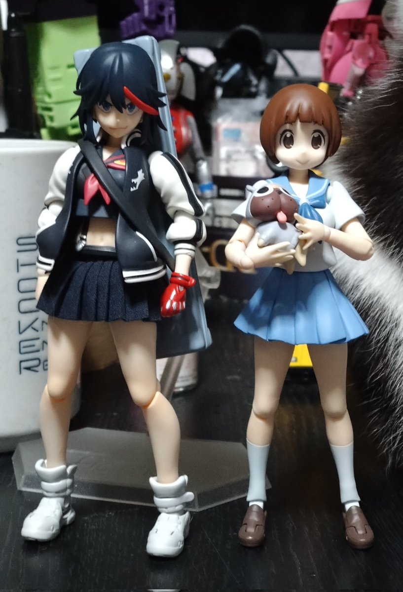 figma 満艦飾マコ開封しました！！ 表情、拳パーツ以外の付属品はイヌ