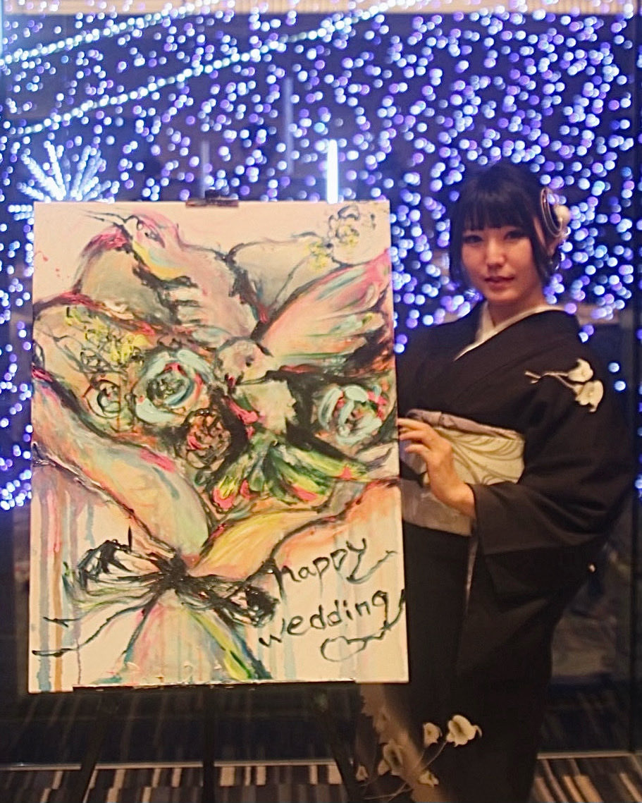 ymch024's tweet photo. 親愛なるスーパーアスリート姉氏
@yk_rkuma_66 の結婚式二次会にて
ライブペイントをさせていただきました 

とても素敵な時間をありがとうございました
改めて、ご結婚おめでとうございます
お二人の末永い幸せを心よりお祈りしております🕊️💐 https://t.co/m6rYlTL251
