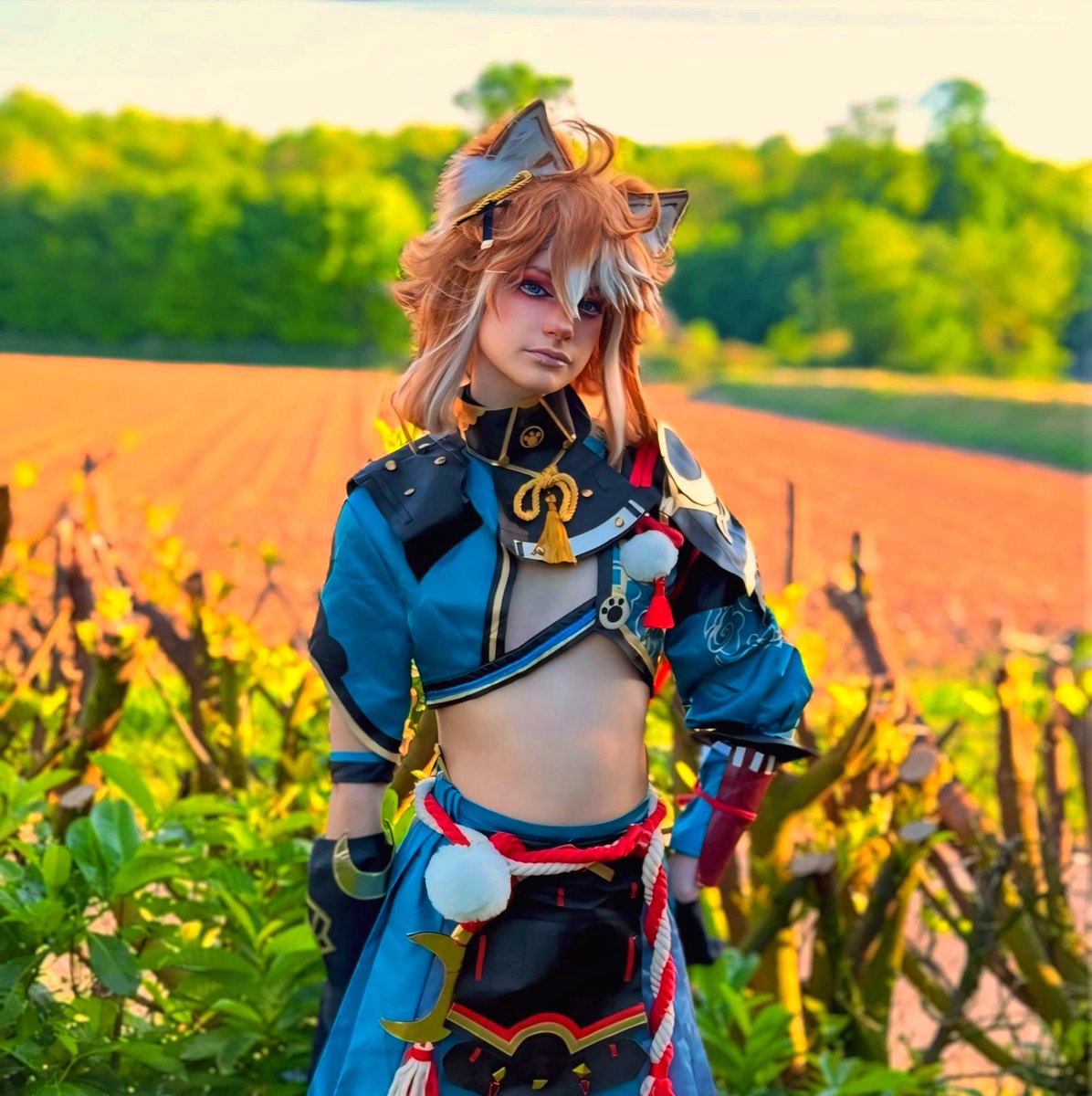 Sayadochy's tweet photo. I love this cos sm !! 

[ TAGS : #gorou #GenshinImpactcosplay #genshinimpact #goroucosplay ] 

TikTok : Sayadochy https://t.co/WO7doiDHk9