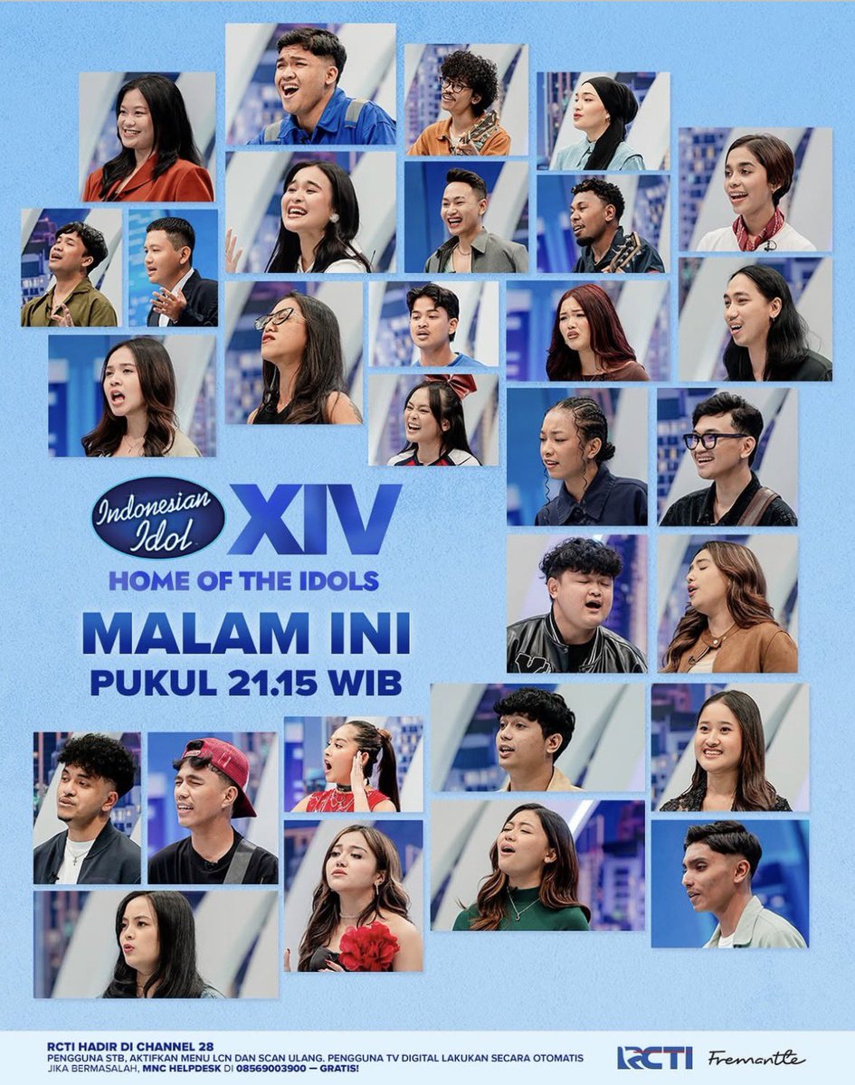 GUYS JANGAN LUPA NONTON GW DI INDONESIAN IDOL MALAM INI HAHAHAHA
