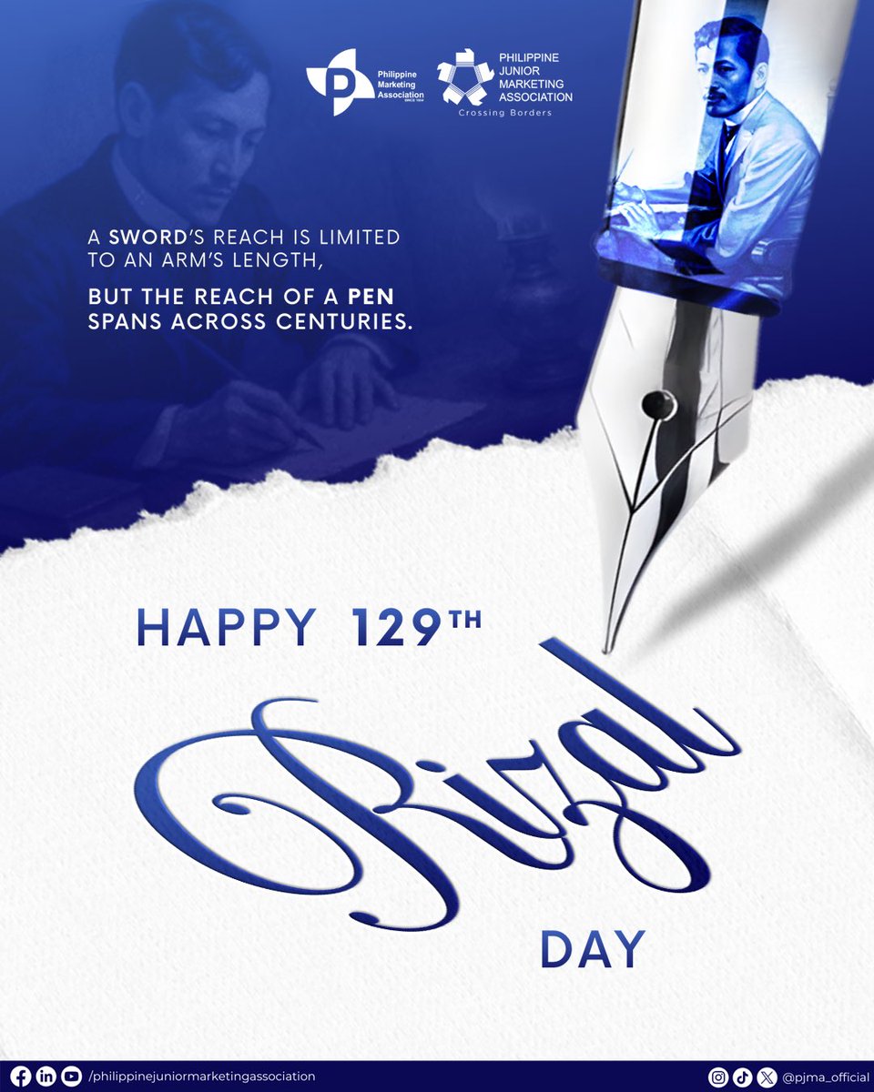 “I die without seeing the dawn brighten over my native land… You who have it to see, welcome it!” 
- Dr. Jose Rizal

On this day, we celebrate the life of Rizal, the virtues he brought to society, and its impact on our history, identity, and culture.

#RizalDay2025