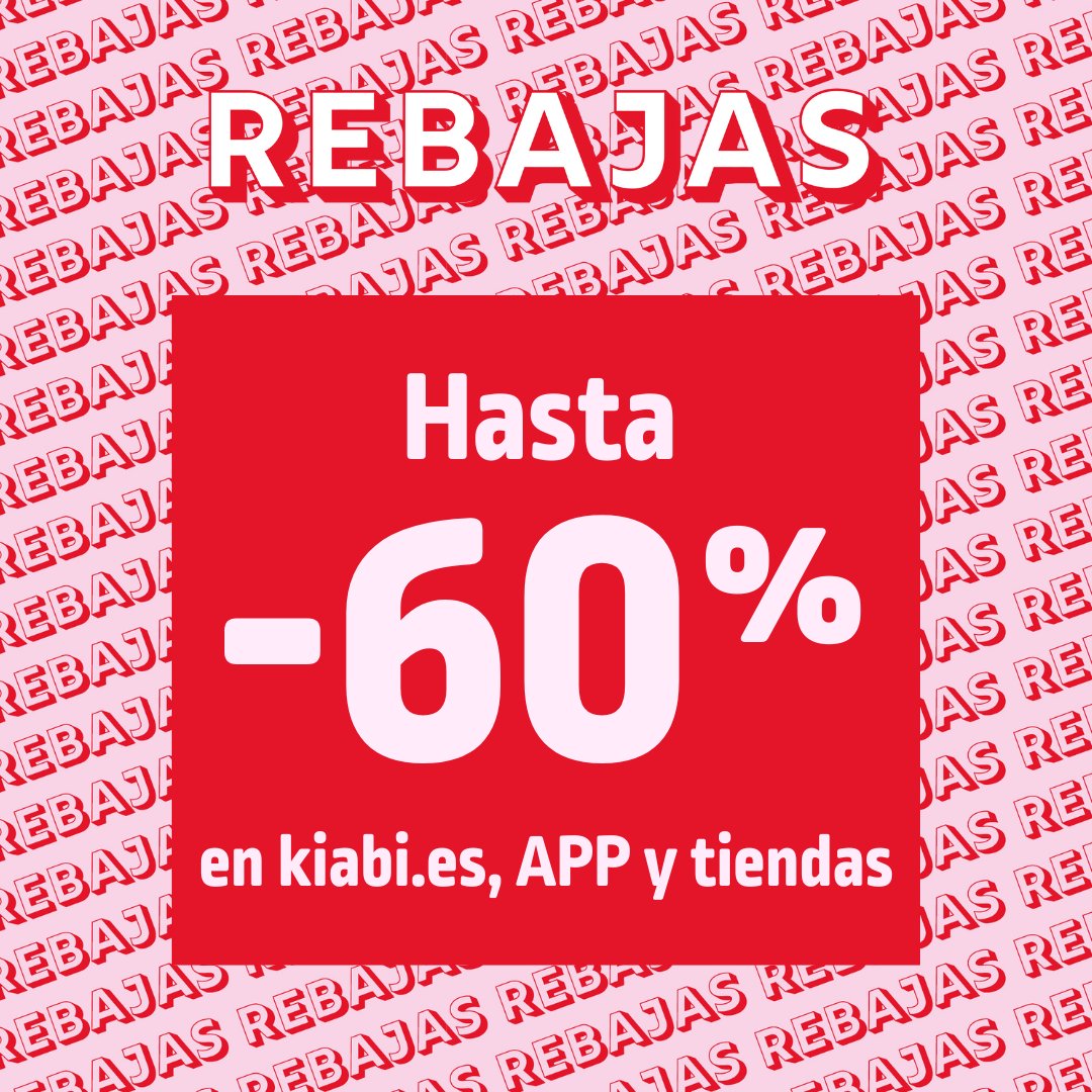 [REBAJAS] Conseguir tus prendas favoritas rebajadas o cómo empezar el año a lo grande ❤️
 
Descuentos hasta el -60% en miles de productos comprando en nuestras tiendas, web y app.
 
¡Corre y aprovecha todos los descuentos! ⬇️
bit.ly/2601_kiabi_reb…