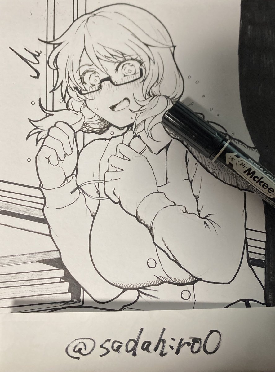 明日持って行く色紙。宇佐見vsちんちん
R18 