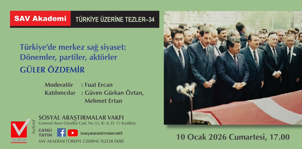 SAV-Sosyal Araştırmalar Vakfı tweet media