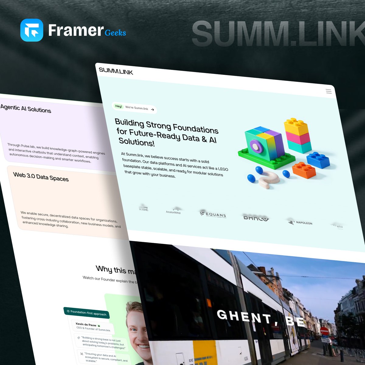 Client project - Summ.Link ✨

Building strong foundations for future-ready data &amp; AI solutions.
Focused on clean UI, clear messaging, and responsive design.

Live website: summ.link

Always excited to build cutting-edge <a href="/framer/">Framer</a>  websites 🚀

#Framer
