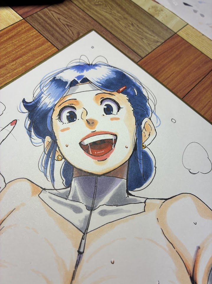 明日持って行くアナログ色紙 