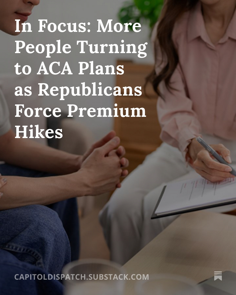 CapDispatch's tweet image. In Focus: More People Turning to ACA Plans as Republicans Force Premium Hikes bit.ly/44JzUZu