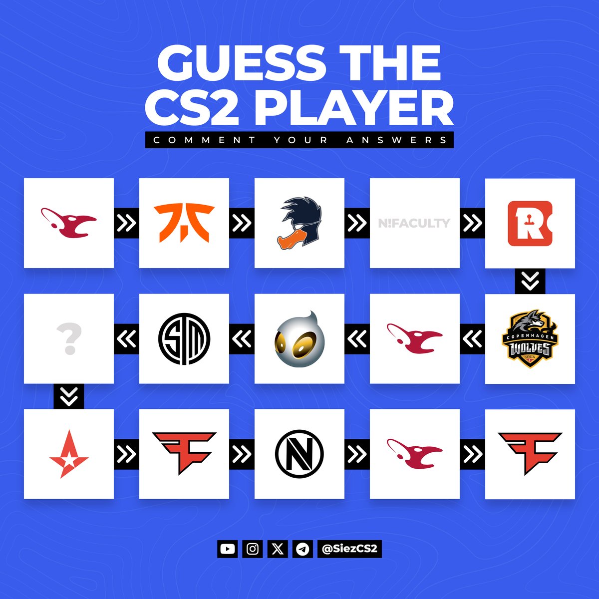 siezCS2's tweet image. Guess The Player🤔

Level: Easy