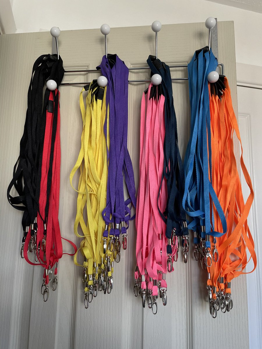 Find the right lanyard for every role and workplace 🎨

Strong, comfortable, and made for everyday use, our lanyards help keep IDs, keys, and passes secure and easy to spot. Choose from 12 plain colours, staff/visitor/volunteer options, or our best-selling rainbow lanyard 🌈