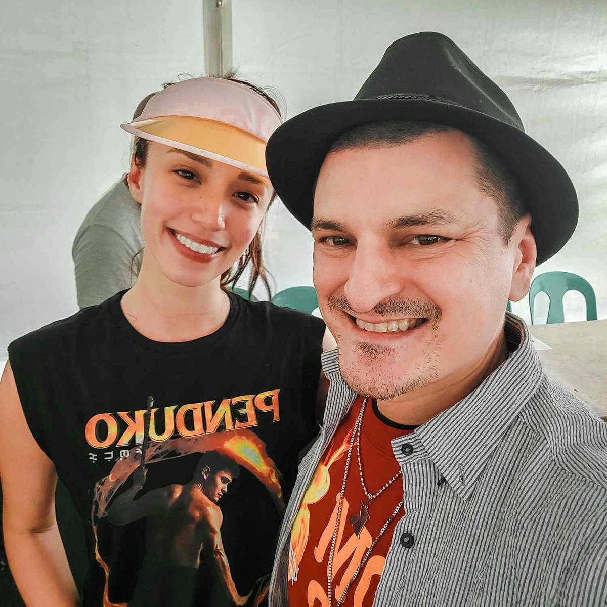 kuyamanzano's tweet image. Actress Phoebe Walker from the Penduko action film in da house with Kuua Manzano from the Gomburza film!!!
#actorlife