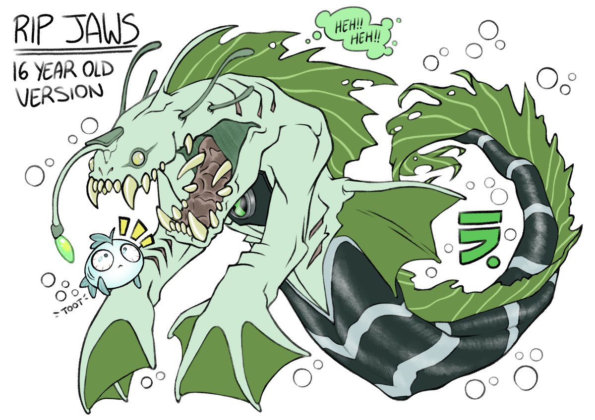 SketchiBlu's tweet photo. Not my first of the Ben 10 fandraws but this one was the most popular and I can see why.

Ripjaws is pretty underrated👽🐟 https://t.co/QLdveix01d