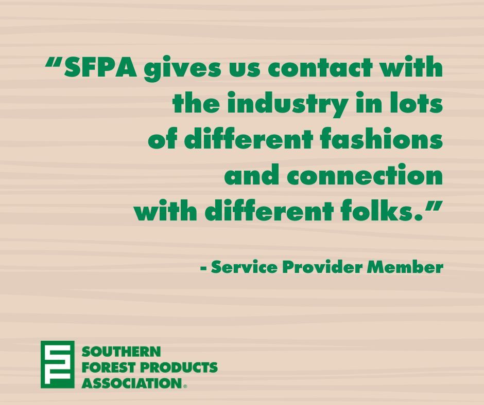 Unity drives growth. SFPA has brought the Southern Pine lumber community together for over a century, helping members thrive with unmatched resources and connections.

Become a member now 👉 ow.ly/kICY50V0k8W