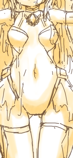 (ちょうど描いていた絵に思いっきり関係ある七瀬(@brave_akane)さんがいいね❤してくれたのもナイスタイミング…!)

ただのチョコレート像です(*'ω'*) 