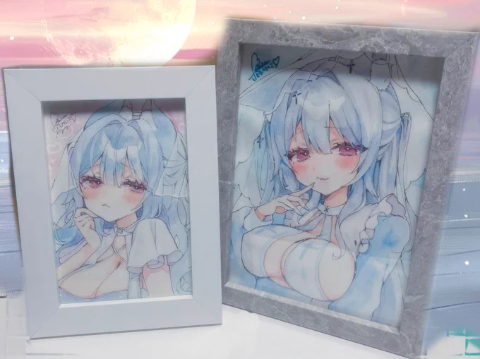 今回は色紙ではなく水彩画を描きました オークション形式にて頒布いたしますので、ご希望の方はお声掛けください お渡しは14時30分頃を予定しておりますので、それまでは何回でも入札可能です何卒〜