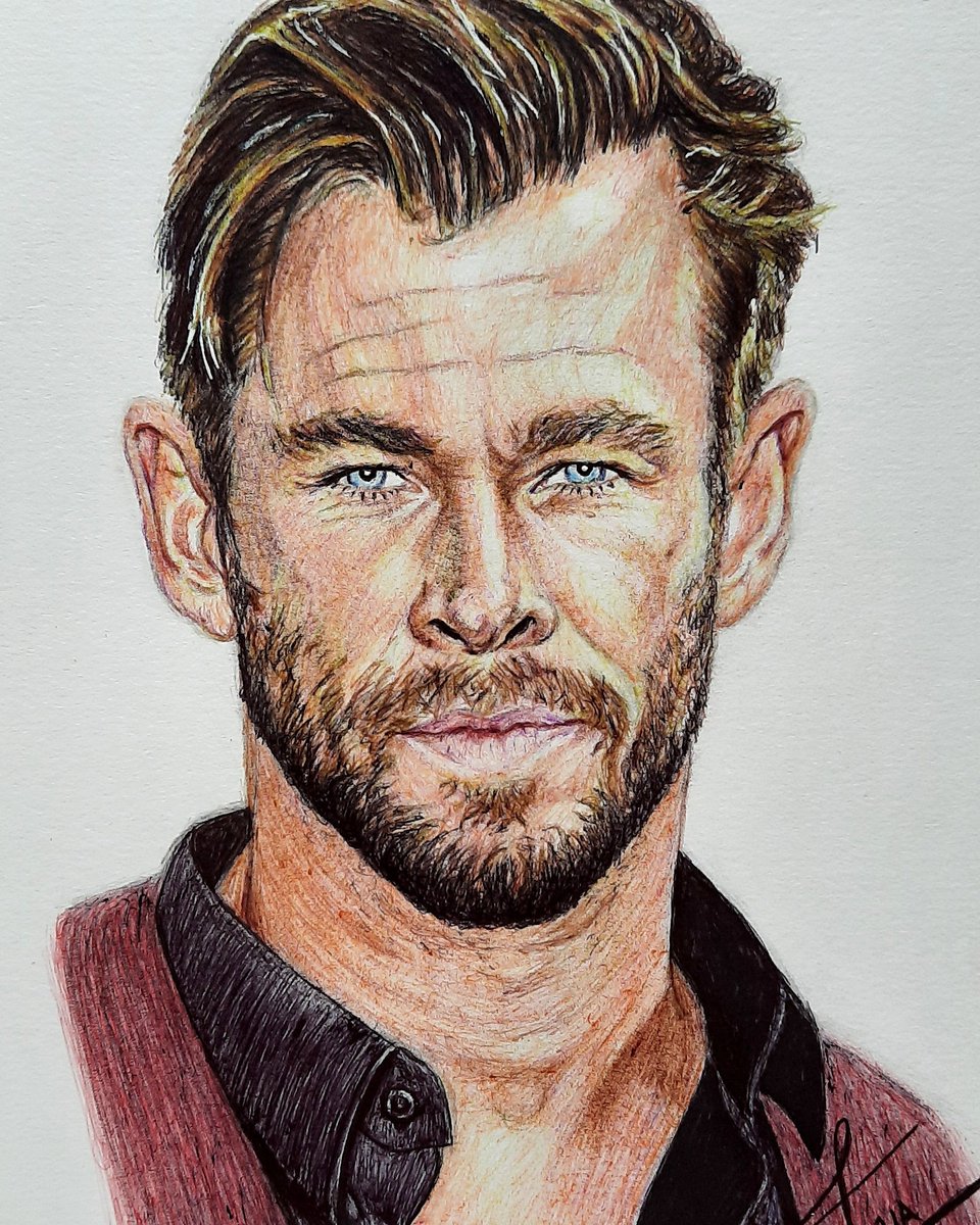 NeneTuya's tweet photo. Chris Hemsworth 

Bolígrafo 

#art #artistic #artist #drawing #thor #chrishemsworth #peculiarart #realism #sketches #ballpointpendrawing #ballpointpen #nenétuyastyle #cinema #thorragnarok #postcard #illustration #mallorca #contemporaryart #nenétuya https://t.co/b57yYLCK45