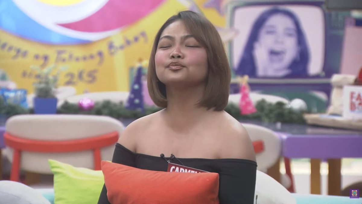 cscfuls's tweet image. si carmelle naman over sa reactions #PBBCollabHousemates2point0