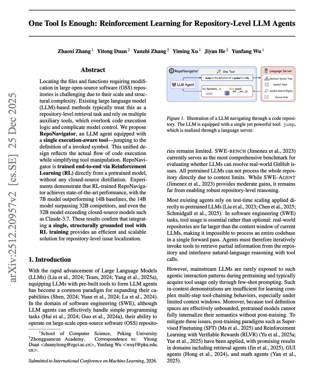 RepoNavigator paper abstract