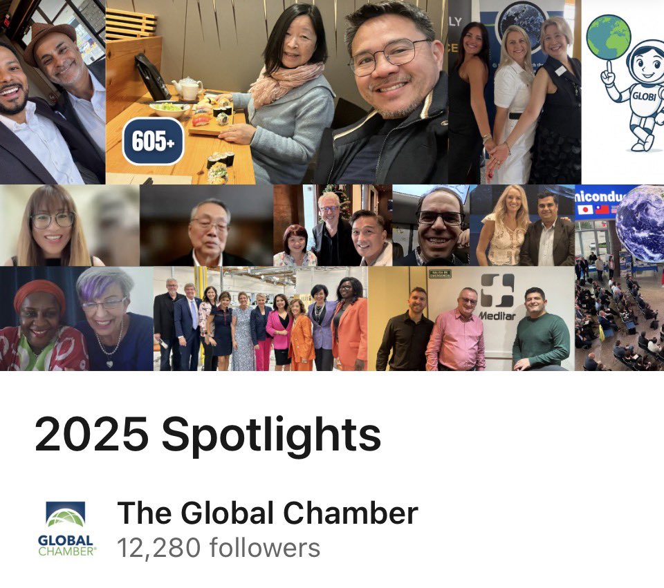 Thank you members of Global Chamber !! 

Warm introductions and warm wishes!

🌍 🔗 linkedin.com/pulse/2025-spo…
