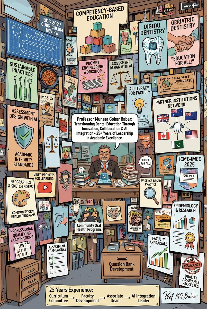 2025 in a nutshell: AI workshops, curriculum innovation, global collaboration, and endless learning. Grateful for every colleague who made this journey meaningful. Here's to 2026! 🚀

#YearInReview #DentalEducation #AcademicLife