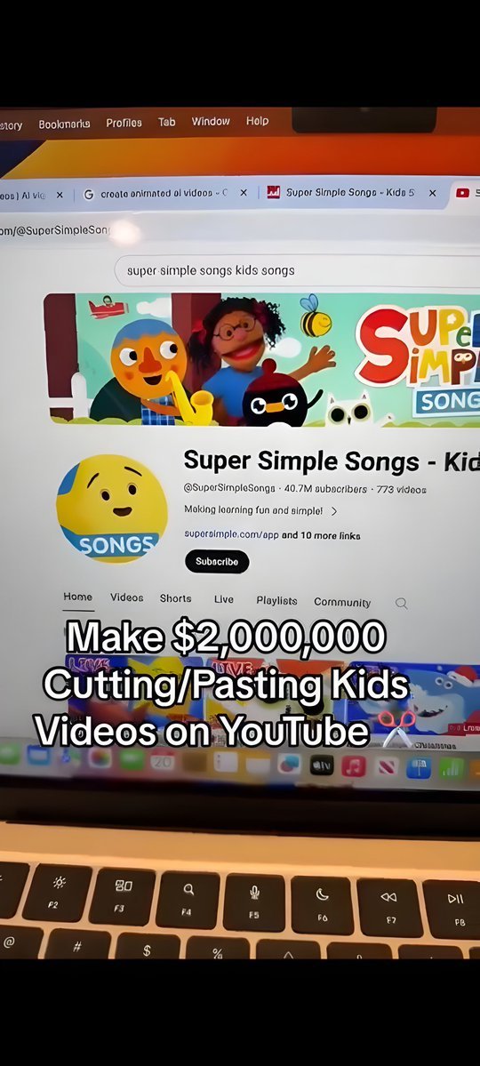 $2,000,00 generated by Copying and Pasting Kids'Videos on YouTube!

I've prepared a full guide that will pay you in a simple way, by doing the same.

Available for FREE for 24 hours.
To get it:

1. Follow me <a href="/codewithimanshu/">Himanshu Kumar</a>
2. Like and Retweet this post.
3. Comment "Send", i