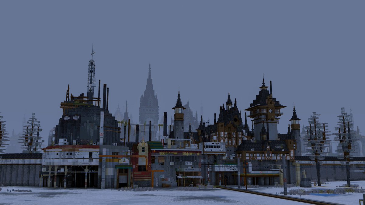 #Minecraftbuilds 
Emerging city