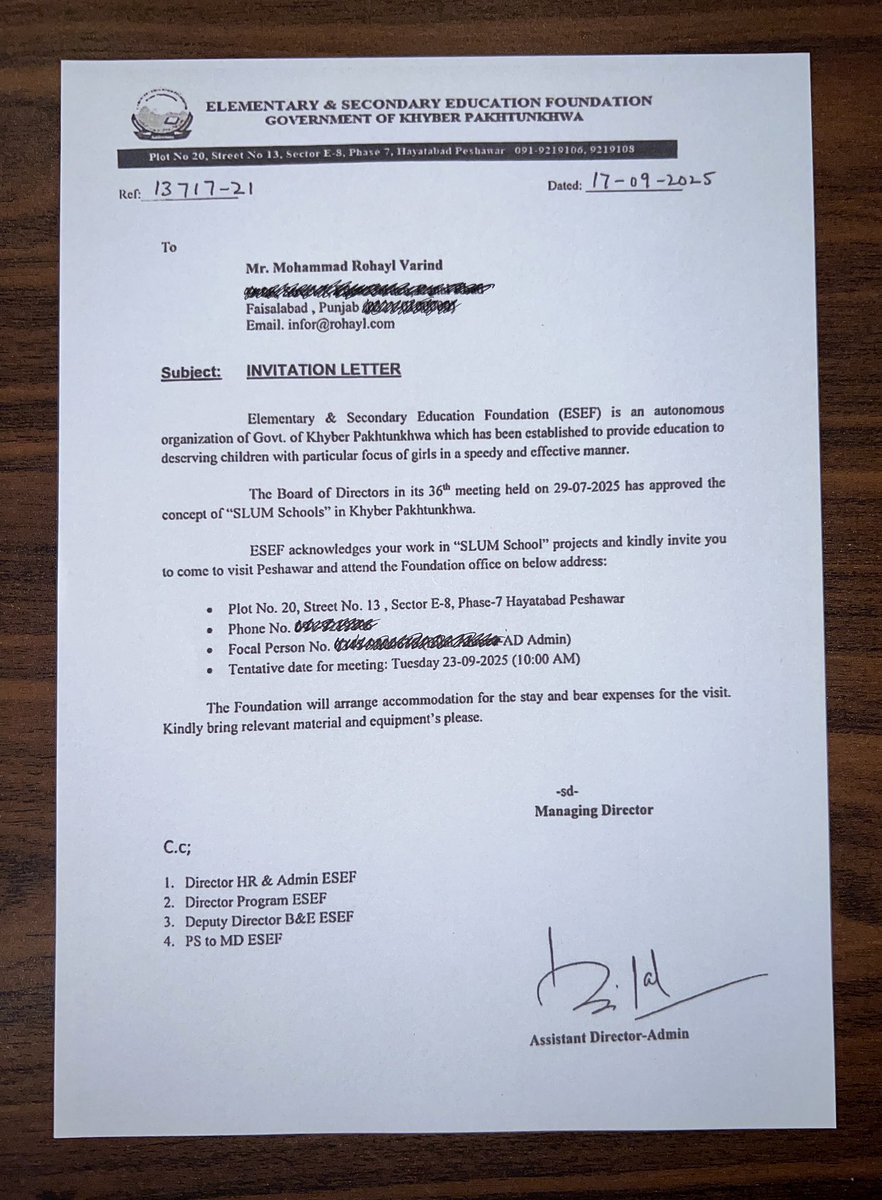 RohaylVarind's tweet photo. SLUM School by Rohayl expansion. Thank you Mr. Faisal Khan Tarakai (Minister of Elementary &amp; Secondary Education for Khyber Pakhtunkhwa and Member of the Provincial Assembly of Khyber Pakhtunkhwa), and the Elementary and Secondary Education Foundation (ESEF). https://t.co/oIZXhA2kBV