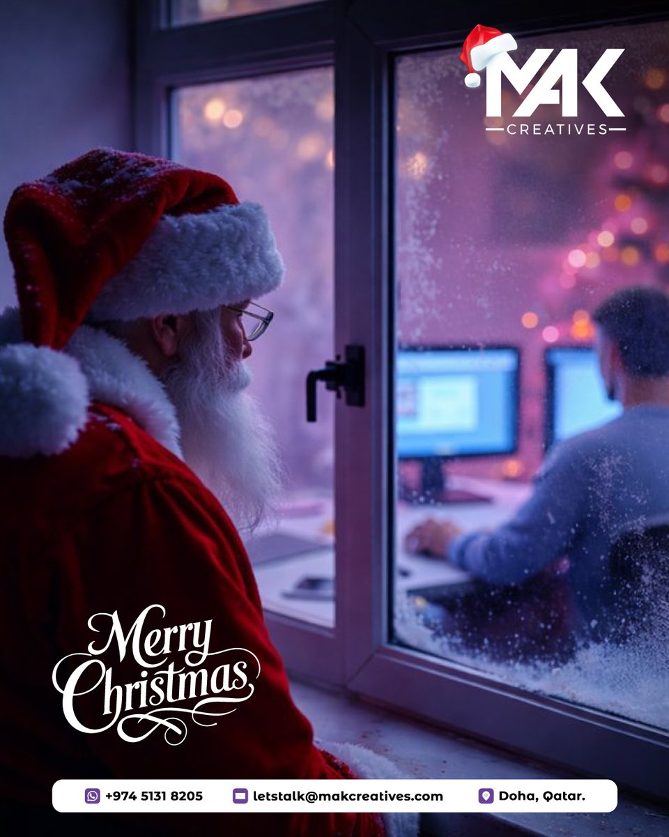 mak_creatives_'s tweet photo. 📷 Wishing you a Merry Christmas filled with joy, warmth, and new opportunities.
May this festive season bring fresh ideas, creative growth, and continued success for you and your business.
Warm holiday wishes from MAK Creatives 📷
#MerryChristmas #SeasonGreetings 
#MAKCreatives https://t.co/yovmGMp2RY
