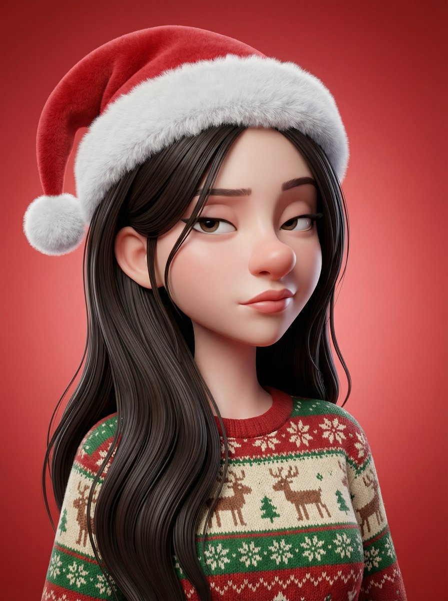 Santa Chic: A Playful Portrait