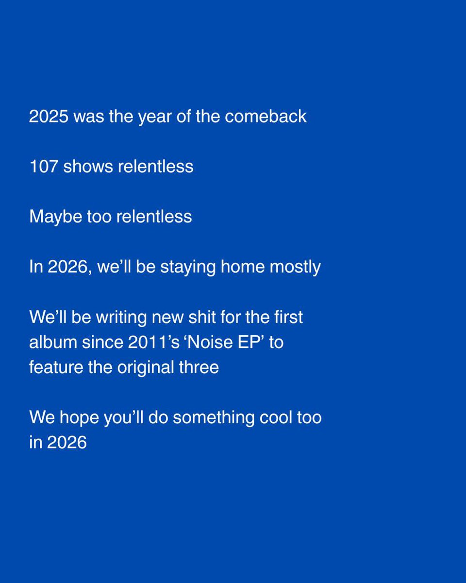 Wormrot's tweet image. let’s see each other less next year

happy 2026!