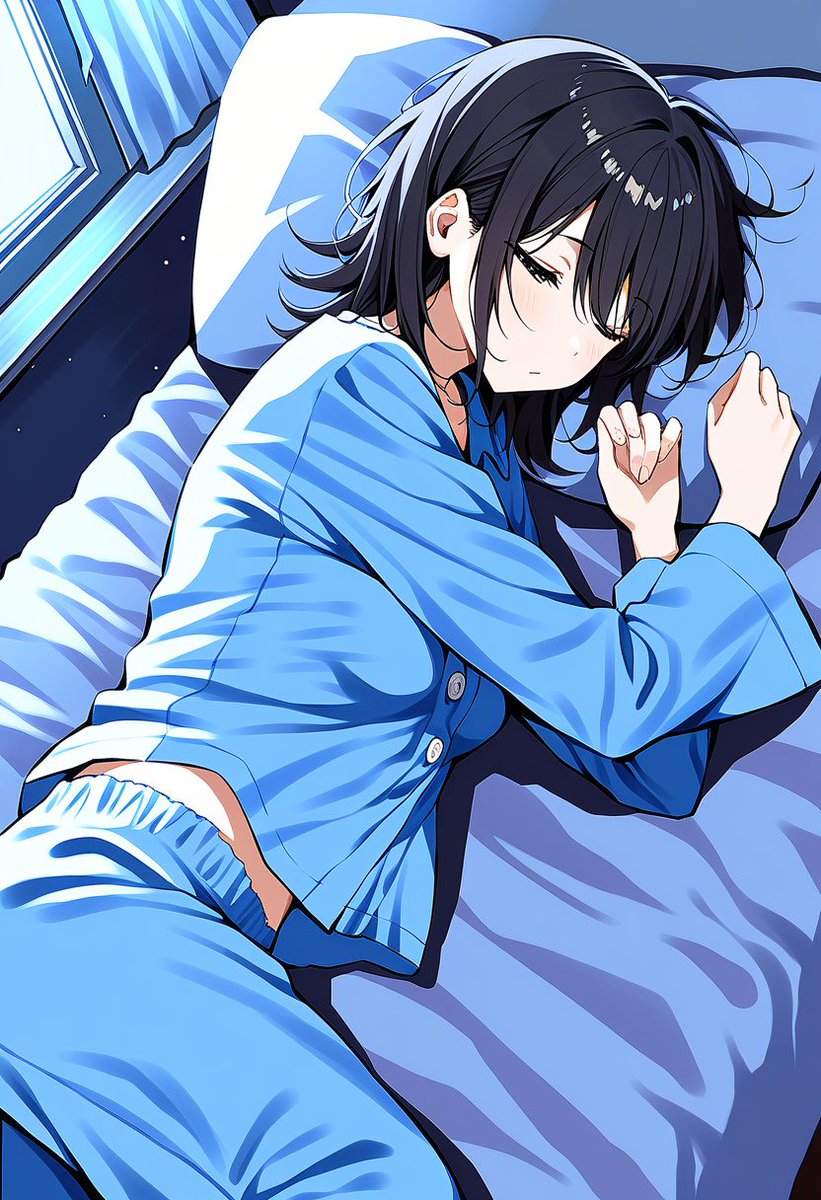 カ*中様 ˚✧₊【ラスト】　イラストオーダー⁎⁺˳✧༚ こんばんは 木曜、ラストスパートだね！ おやすみなさい 既読感覚で