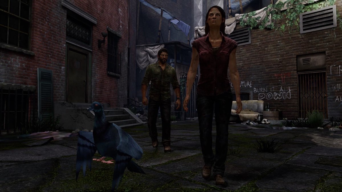 djsmokemusic's tweet photo. The Last Of Us Remastered || Boston (&amp;Bird🐦)
-Joel &amp; Tess-
#tloutess #tlouremastered #joelmiller #tloujoel #naughtydog #PS5Share #thelastofus #tlou #brucestraley #troybaker #anniewersching #tlouellie 
@Naughty_Dog @TroyBakerVA @Wersching @BruceStraley @Neil_Druckmann https://t.co/igjDyAdQ79