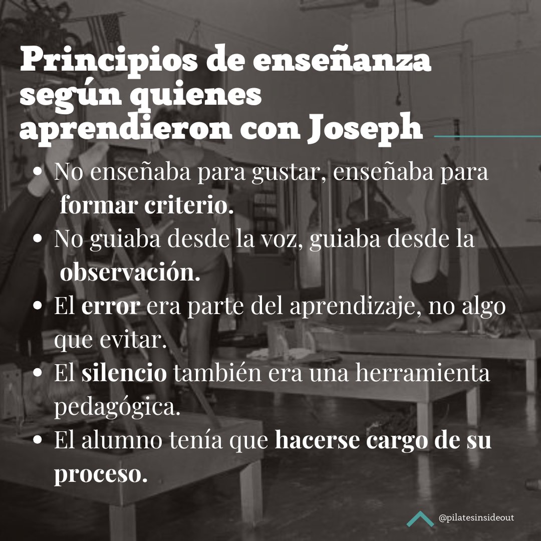 Joseph Pilates no dejó un manual de enseñanza.
Lo que sabemos de cómo enseñaba viene de las elders.

▪️ De lo que vivieron
▪️ De lo que repitieron
▪️ De lo que decidieron conservar

Esta serie escucha sus voces
para entender la pedagogía que sostuvo el método.